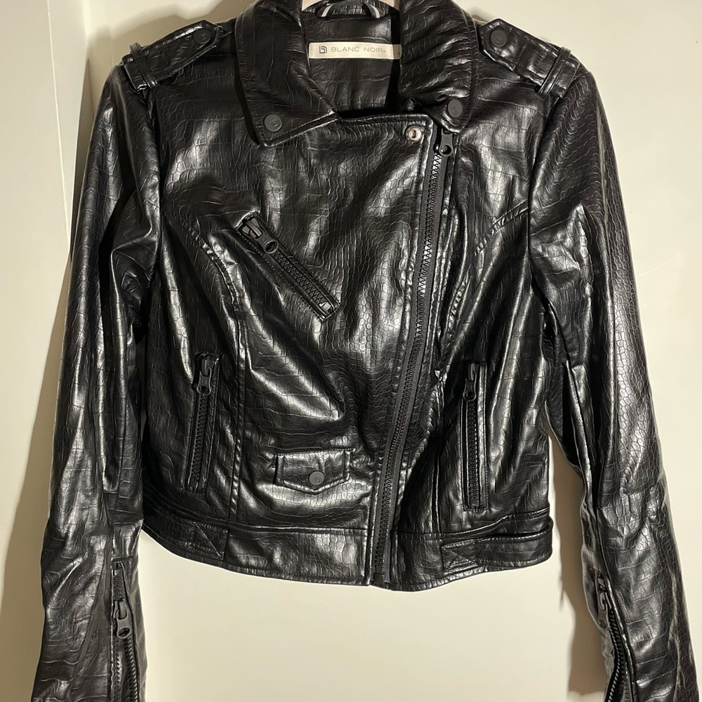 Black Faux Leather Jacket